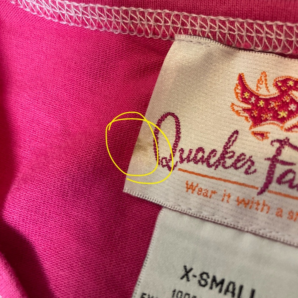 Quacker Factory Pink Cotton Short Sleeve Tee with Beaded Parrot - Picture 6 of 16